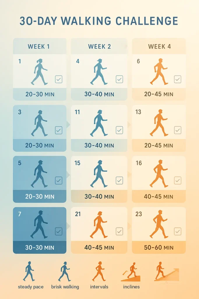 Walking Challenge for Fat Loss